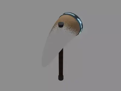 Ice Dragon Tooth Hammer 3D model