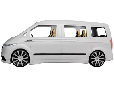 Mercedes Vito 2026 Modern Mid-Size Van for Transport 3D model