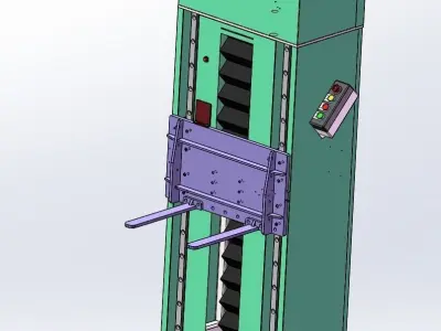 Elevators folding machine 3D model