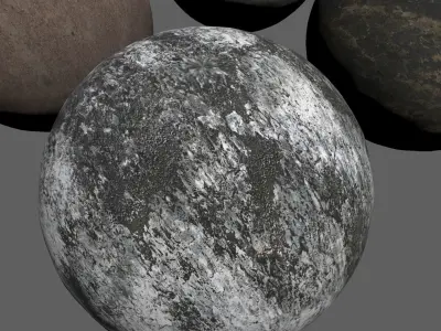 4K Fictional Planets Low-poly 3D model