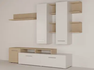 AlphaB2B Astin Tv Unit Free low-poly 3D model