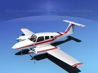 Piper PA-44-180 Seminole V19 3D model