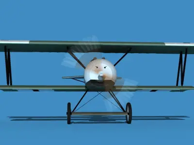 Fokker D-VI V14 3D model