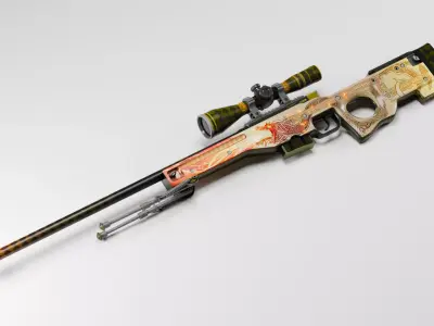 Sparkles Number 1 AWP Dragon Lore 00001111 3D model