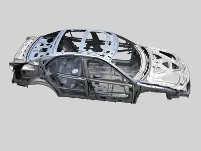 Car frame 3D model