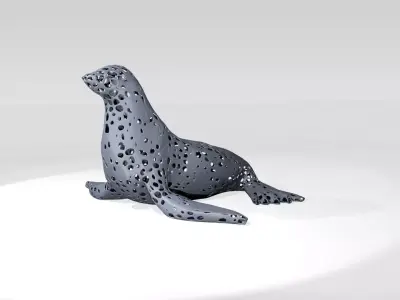 Seal Voronoi 3D model