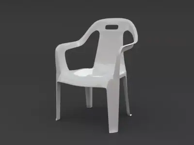Plastic chair Free 3D model