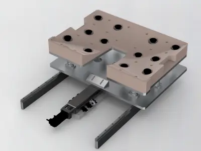 The vacuum platform module 3D model