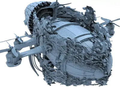 Gilgamesh Kings airship 1 3D model