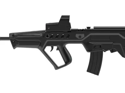 IWI Tavor Bullpup Assault Rifle 3D model
