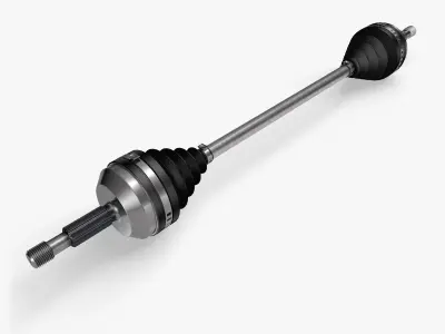 Driveshaft with CV-joints 3D model