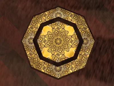 Historic Table Low-poly 3D model