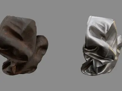 Crushed Fish Can 06 3D model