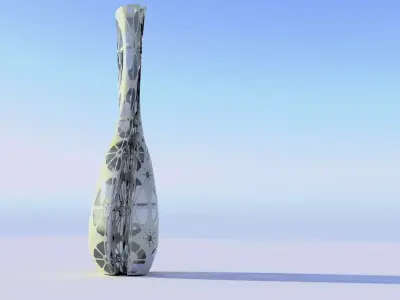 ORGANIC FLORAL VASE 3D model