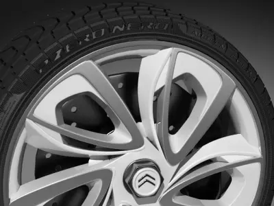 Citroen GT wheel 3D model