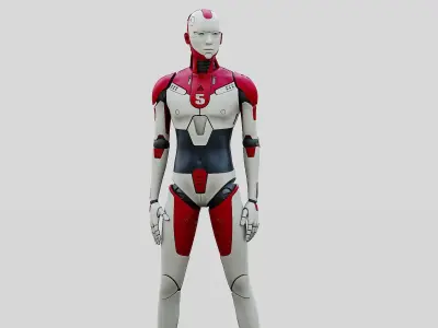 HUMANOID ORPHEUS-E  Rigged for Unreal Engine - Unity - MIXAMO 3D model