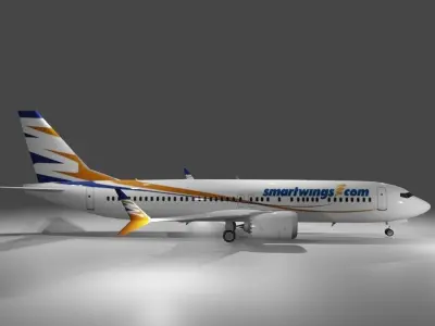 Smartwings boeing 737 max 8 3d model  Low-poly 3D model