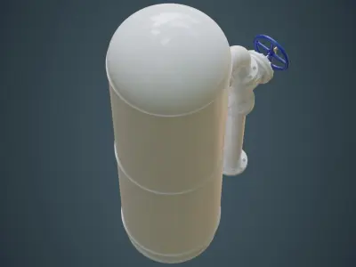 Indoor Gas Storage 1A Low-poly 3D model