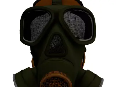 Realistic Military Gas Mask Model 3D model