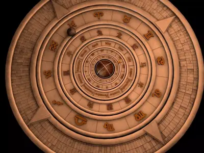 Compass graphic 3D model