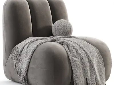 Toe Chair Smoked Sand Free low-poly 3D model