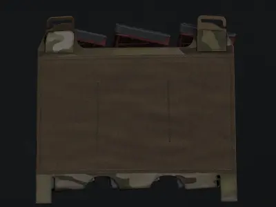 Ferro TEAR Front Flap Low-poly 3D model