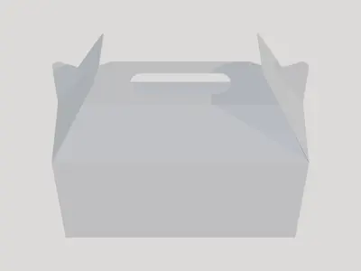 Package Display Box - Geometry Only No Textures No Materials 3D model