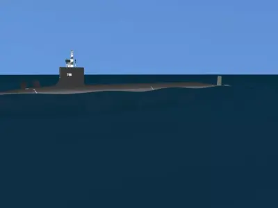 Virginia Class SSN 786 USS Illinois 3D model
