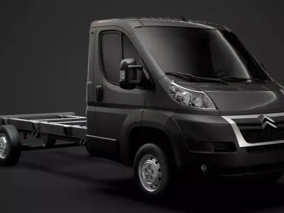 Citroen Relay Chassis Truck Single Cab 4035WB 2014 3D model