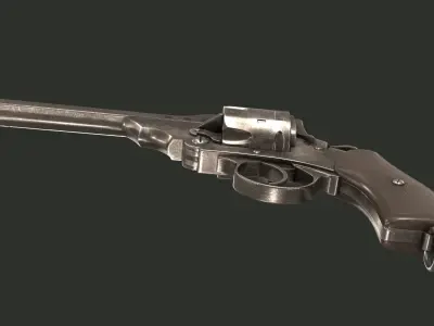 Revolver Webley MK VI 3D model