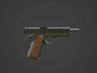 M1911 Pistol - Game Ready Free low-poly 3D model
