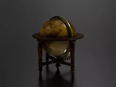 Antique Globe 2 3D print model