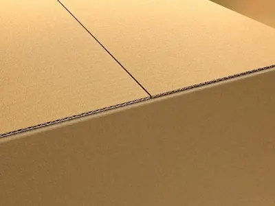 Photoreal Cardboard Carton High Res 3D model