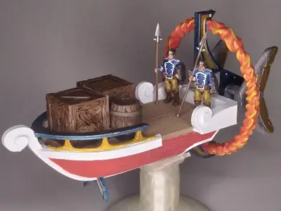 Sky Boat Miniature 3D print model