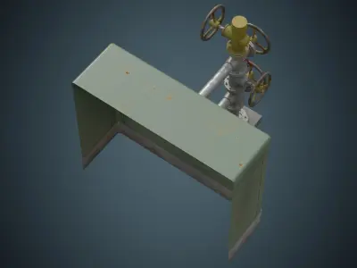 Valves 1B Low-poly 3D model