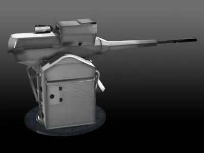  Nexter Narwhal 20 Naval Weapon Station Low-poly 3D model