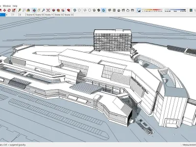Sketchup Shopping Center 235 3D model