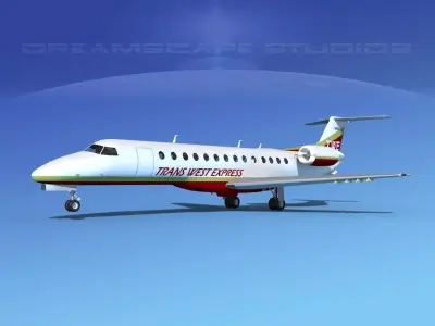 Embraer ERJ-135 Trans West Express 3D model