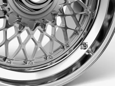 BBS E55 Wheel 3D model