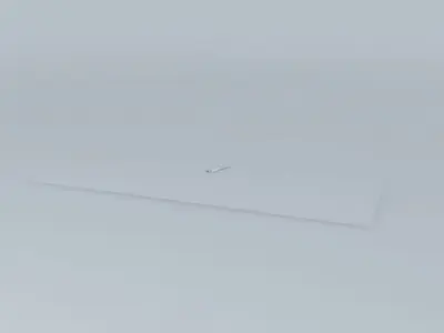 UTair Boeing 737 800 Vnukovo Landing Tire Fire Free 3D model