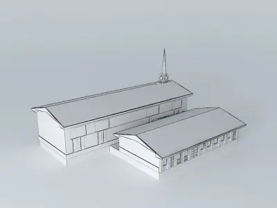 LDS. Mormon meeting center, Hidalgo del Parral, Chihuahua, Me... Free 3D model