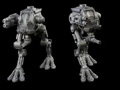 Iron Strider Sentinel Weapons Platform Wargame Proxy 3D print model