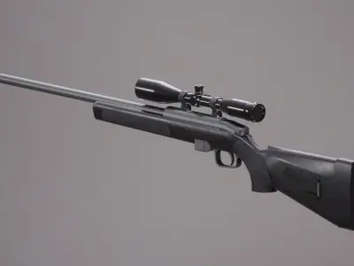 Steyr SSG 69 Rigged PBR Low-poly 3D model