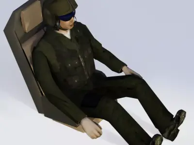 Military Pilot 3D model