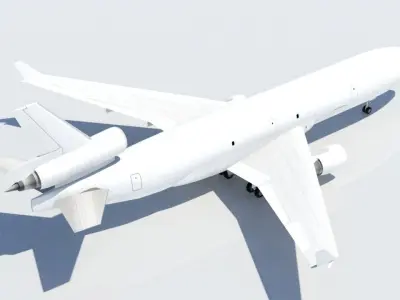 McDonell Douglas MD-11F freighter Low Poly Static Low-poly 3D model