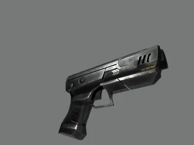 Free Futuristic Pistol Free low-poly 3D model