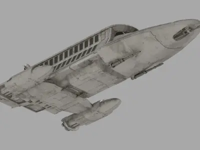 Lady Luck Space Yacht - Star Wars 3D model