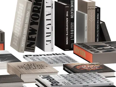 213 decorative books set 22 gold collection PART 3 3D model