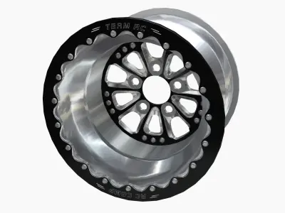 RC Components Exile Drag Rear Wheel Low-poly 3D model