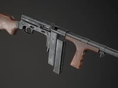 PBR United Defense M42 Low-poly 3D model